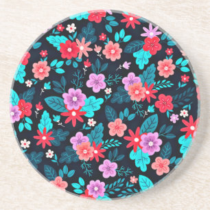 Beautiful Ditsy Floral Background-56676 Coaster