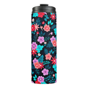Beautiful Ditsy Floral Background-56676 Thermal Tumbler