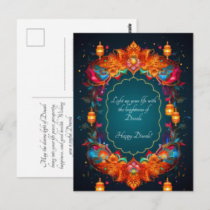 Beautiful Diwali postcard