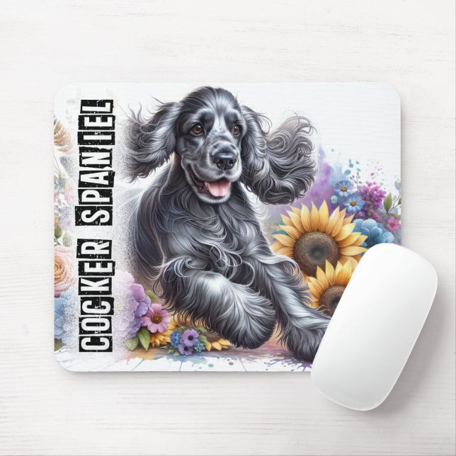 Beautiful Dog Breeds/Cocker Spaniel Dog Mouse Pad (With Mouse)