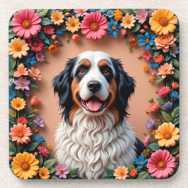 Beautiful Dog Portrait Coaster (Front)