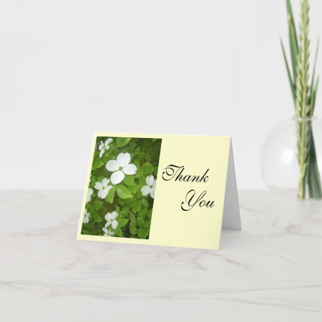 Beautiful Dogwood Thank You Card (Front)
