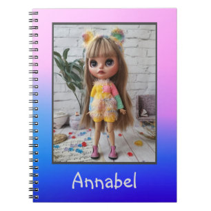 Beautiful doll Blythe big eyes fashion stylish fun Notebook