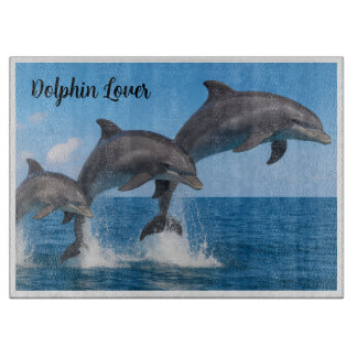 Beautiful Dolphin Lover Personalized Cutting Board