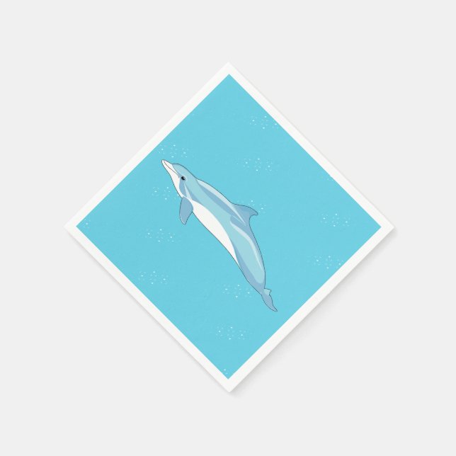 Beautiful dolphin napkin (Corner)