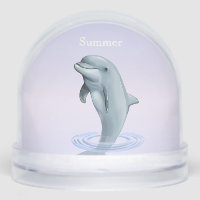 Beautiful Dolphin on Light Blue Personalized