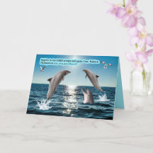 Beautiful Dolphin Scripture Philippians 4:4