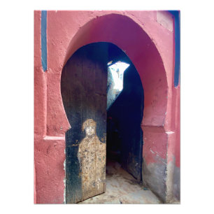 Beautiful Doorway in the Medina-Marrakech, Morocco Photo Print
