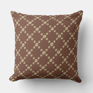 Beautiful Dotted Diamond Pattern Throw Pillow
