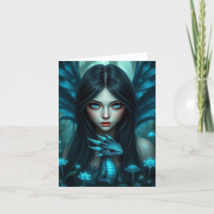Beautiful Dragon Fairy Portrait Card