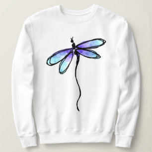 Beautiful Dragonfly Abstract Art to Wear Sweatshirt