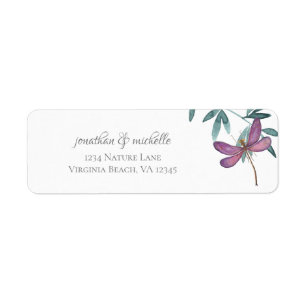 Beautiful Dragonfly and Garden Greenery Address