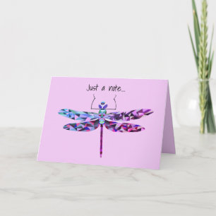 Beautiful Dragonfly Art Greeting Card