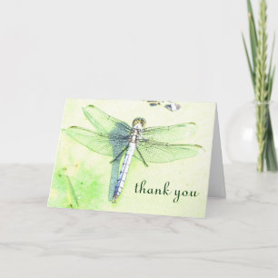 Beautiful Dragonfly "thank you" card