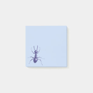 Beautiful Drawn Purple Ant Post-it Notes