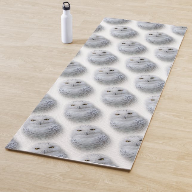 Beautiful, Dreamy and Serene Snowy Owls Yoga Mat (In Situ)