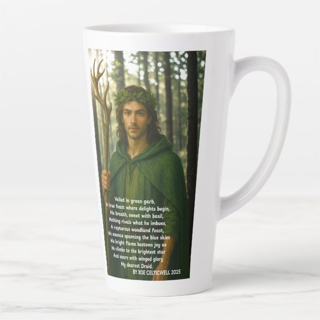 Beautiful Druid Mug With Poem by Xoe Celticwell (Right)