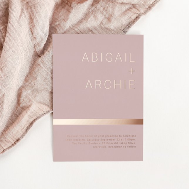 Beautiful Dusty Pink Rose Gold Minimalist Wedding (Creator Uploaded)