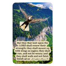 Beautiful Eagle Scripture Magnet  Isaiah 40:31
