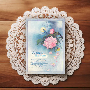 Beautiful Early 1900's Vintage Birthday Greeting Postcard