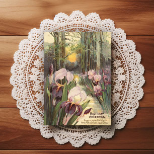 Beautiful Early 1900's Vintage Birthday Greeting Postcard