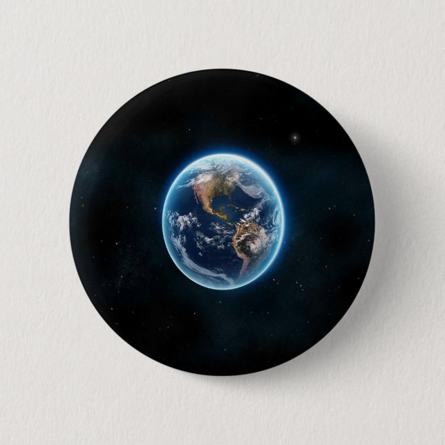 Beautiful Earth 2 Inch Round Button (Front)