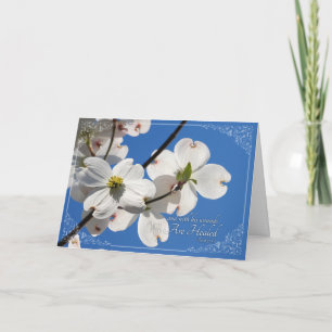Beautiful Easter Card with Dogwoods