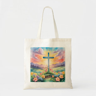 Beautiful Easter Watercolor Art Tote Bag