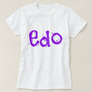 Beautiful Edo Purple and White T-Shirt