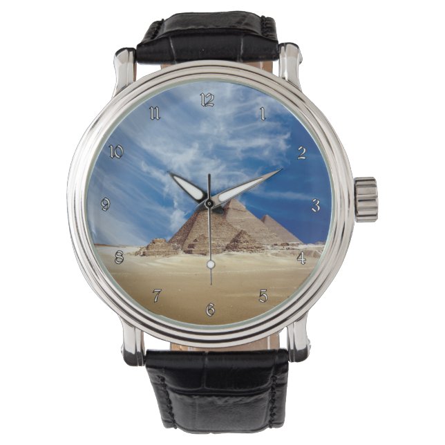 Beautiful Egyptian Pyramids on a Sunny Day Watch (Front)