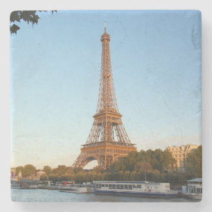 Beautiful Eiffel Tower Paris France Stone Coaster