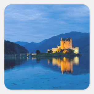 Beautiful Eileen Donan Castle in Western Dornie Square Sticker