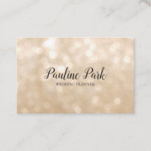 Beautiful elegant business card with bokeh