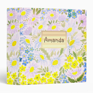Beautiful, elegant, floral pattern, watercolor binder