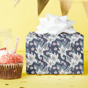 Beautiful elegant flower pattern  wrapping paper