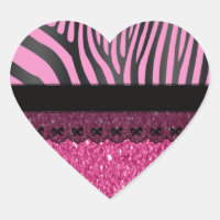 Beautiful elegant girly  zebra lace glitter