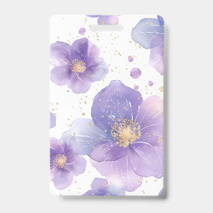 beautiful elegant patten seamless print flower badge
