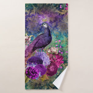 Beautiful Elegant Peacock Peacocks Bath Towel Set