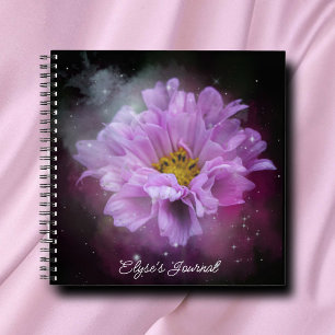 Beautiful Elegant Pink Flower Customizable Journal