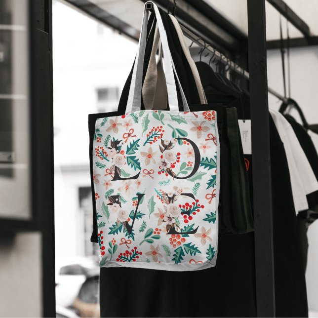Beautiful Elegant Red and Green Christmas Colours Tote Bag (Creator Uploaded)