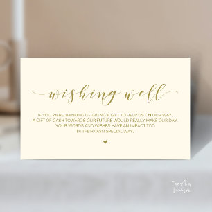 Beautiful Elegant Wedding Wishing Well, Gifts Enclosure Card