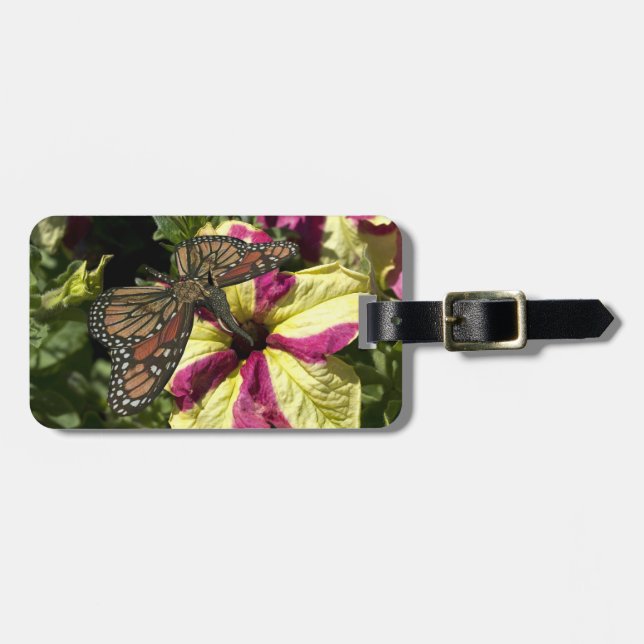 Beautiful Elephant Butterfly Luggage Tag (Front Horizontal)