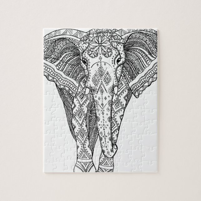 Beautiful Elephant Jigsaw Puzzle (Vertical)