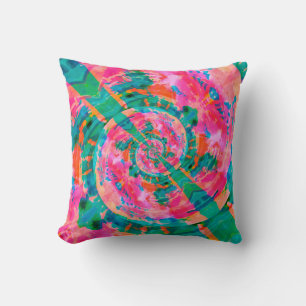 beautiful emotional paint-like illustration abstra throw pillow