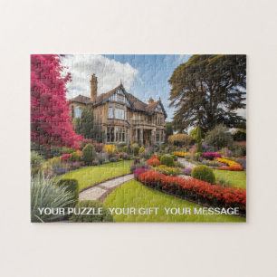 Beautiful English Country House and Garden Jigsaw Puzzle