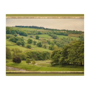 Beautiful English Landscape Yorkshire Dales Wood Wall Art