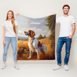 Beautiful English Setter Fleece Blanket