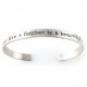 Beautiful Engraved Aluminum Cuff Bracelet