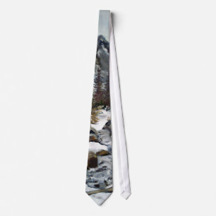 Beautiful Estes Park Colorado Winter Stream Tie