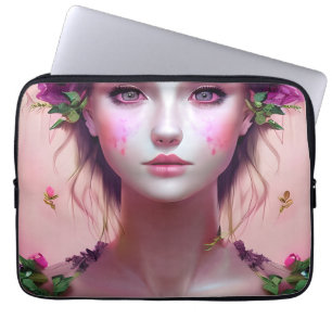 Beautiful Ethereal Enchanted Woman Fantasy Art Laptop Sleeve